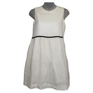 Brooks Brothers Red Fleece Girls Polka Dot Sleeveless Dress Size 14